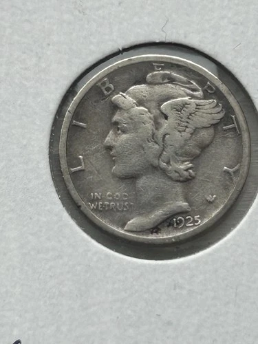 1925 s mercury dime VF