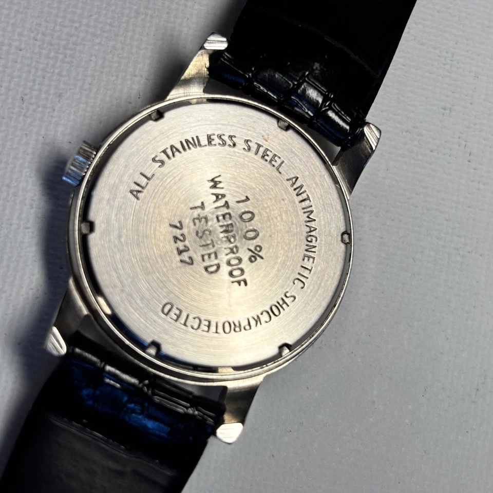 Vintage Rare Elgin Rebuilt Sub Second  Cal. 554 Textured Dial Watch USA Repair - Image 4 of 4