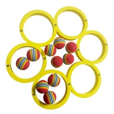 Deportes Acuáticos Flotante Piscina Juego Juguete Espuma Piscina Flotadores con 10 Bolas Coloridas