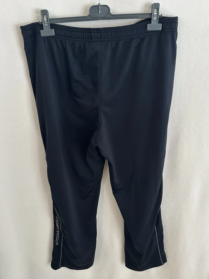 Under Armour Training Pants Men's XL Loose Fit Black Straight Leg Elastic Waist - Image 4 of 4