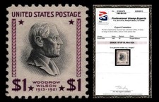 832b EFO Presidential $1 WOODROW WILSON USIR WMK ERROR MLH $200 SEE PHOTOS BK-17