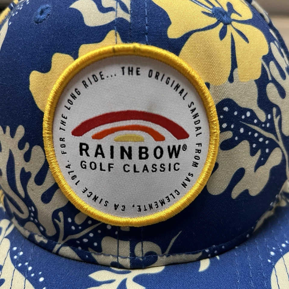 Sandalias Arco Iris Golf Clásicas SnapBack Hawaiano Floral Sombrero Gorra Raro Foto 2 de 4