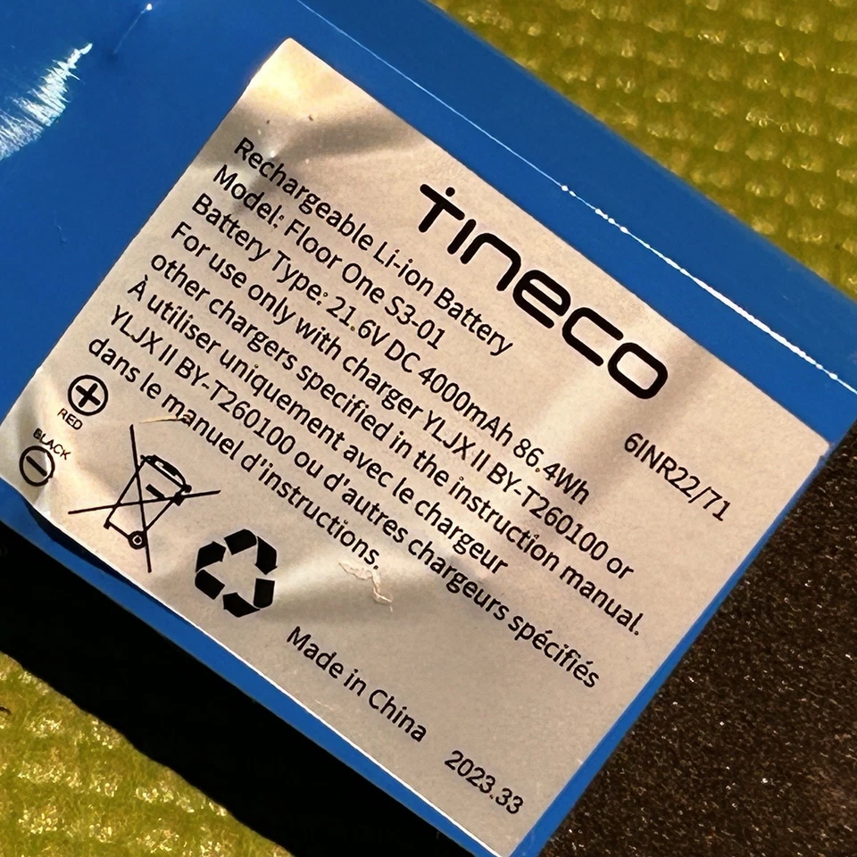 Tineco Floor ONE S3 - 01 Wet Dry Vacuum Battery tested FW050100US - Image 2 of 4