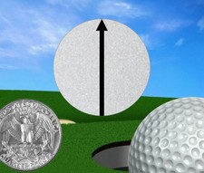 ALIGNMENT LINE 1.250 x .050 Stainless Steel Golf Ball Marker Made in USA