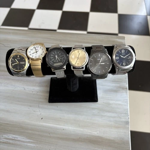 New ListingLot Of 6x Vintage Quartz Watches | Seiko, Citizen, Timex | Untested Repair