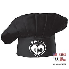 Funny Chef Hat Baker Costume Gifts for Black Kitchen is the Heart of Home