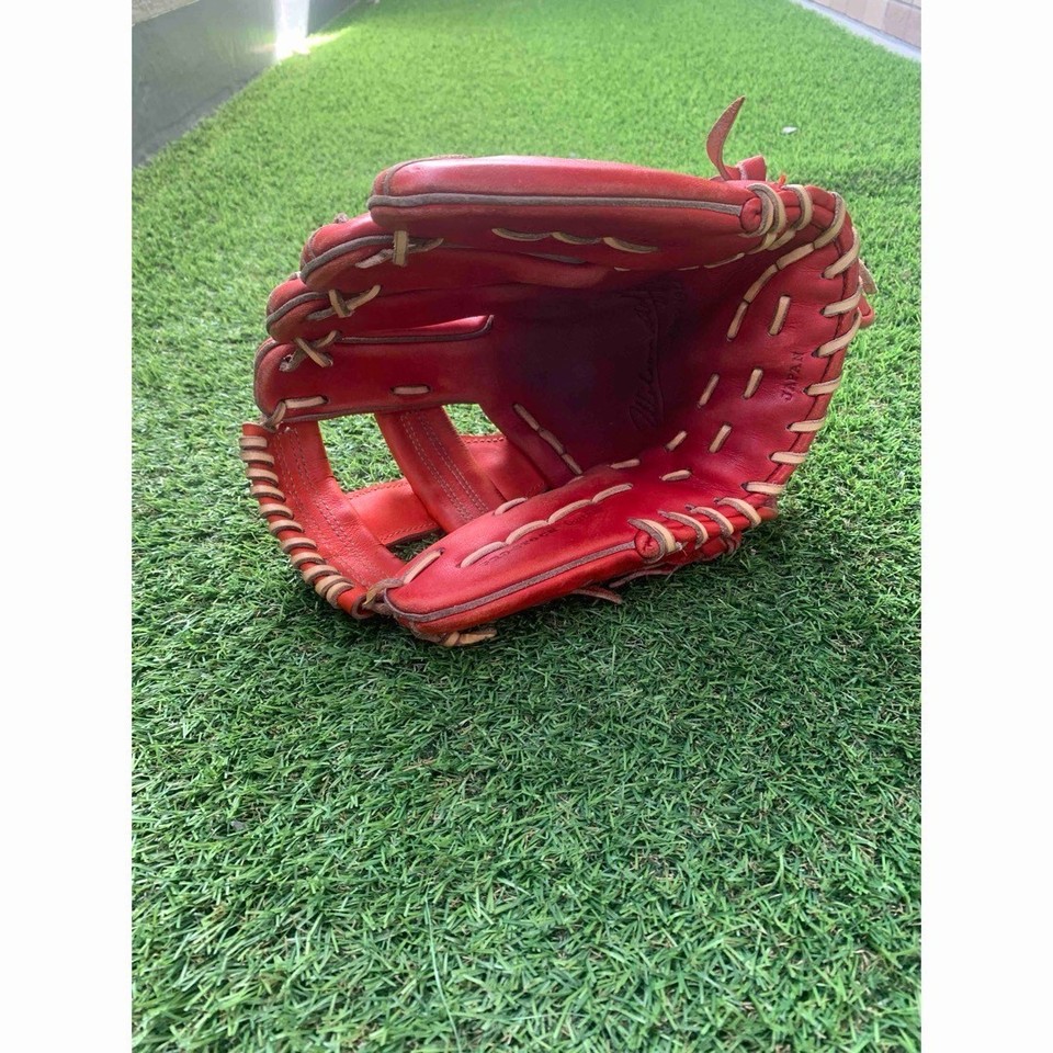 Gant De Baseball Wilson Staff DUAL 11,5 Infield Droit Rouge - Neuf Japon (WBW101064)