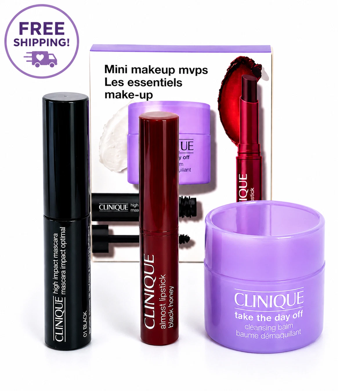 Clinique Black Honey Mini Gift Set Mascara Balm Travel Size New Boxed