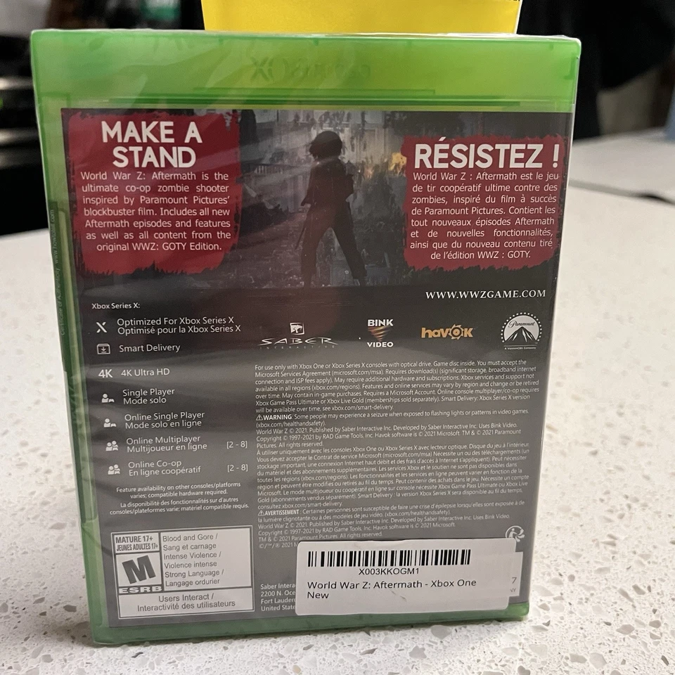 World War Z Aftermath - Microsoft Xbox Series X, Xbox One - Brand New/Sealed - Image 2 of 2