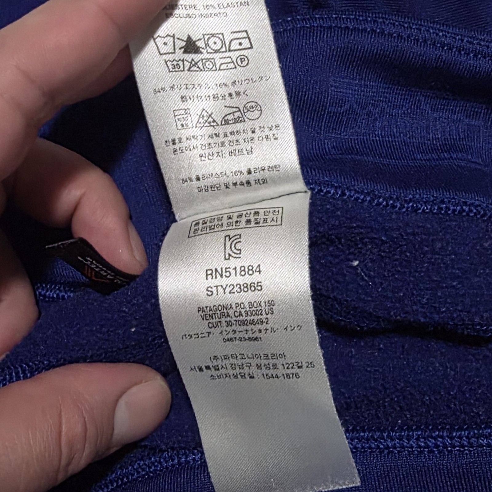 Patagonia Women’s Crosstre  Size Large Blue Polartec With Small Hole Pics Show  thumbnail 15