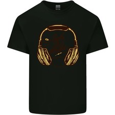 Camiseta de algodón ligero Lost in Music DJ DJing Auriculares Baile Hombres