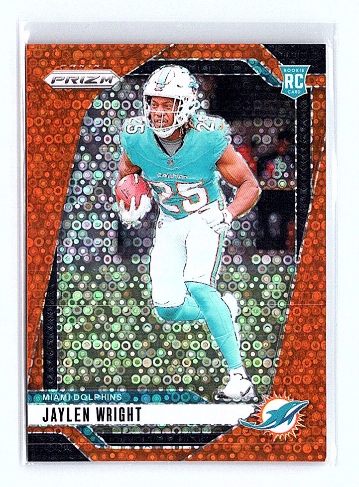 2024 Panini Prizm Orange Disco Jaylen Wright #348 Rookie Card RC