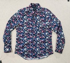 Paisley & Gray Flower Print Shirt Men's Large Samuel Slim Fit Stretch Floral