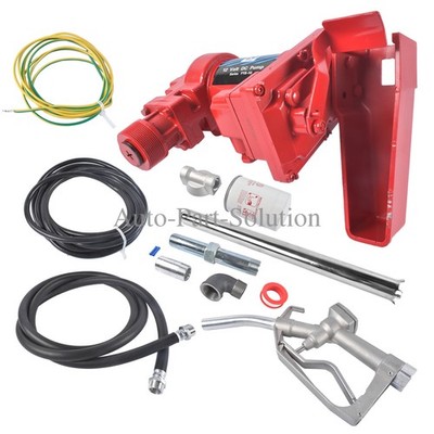 20 GPM High Flow DC Diesel Transfer Pump Gas Heavy Duty Transfer Pump W/ Filter