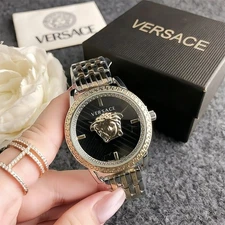 Versace Classic Quartz Watch Dial 40mm Premium Alloy Wristband Full Set with Box