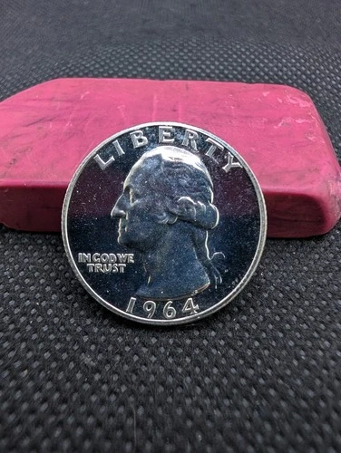 1964 Proof Washington Quarter 90% Silver