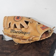 MacGregor MG60F Big Mac Handcrafted Baseball Glove RHT Vintage Leather Spiderweb