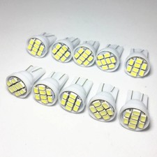 10pcs lot Truck LED DC24V T10 194 168 1206 8 SMD 8 LED Auto Bulbs Super White