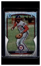 2023 Bowman Chrome #BCP-169 Edwin Solano Prospects Mojo Refractor