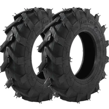 (2-Pack) 4.80/4.00-8 Tubeless Tires – 4PR 16-Inch Tractor Tread Replacement T...