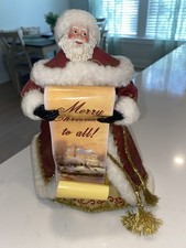 Thomas Kinkade Santa Claus Tree Topper/Shelf Sitter!