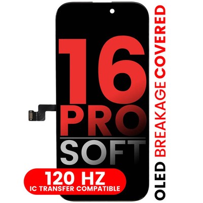 XO7 i Phone 16 Pro Soft OLED Display Touchscreen Digitizer Replacement (120HZ)