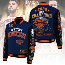 Knicks NBA Finals Champions 2026 Varsity Jack...