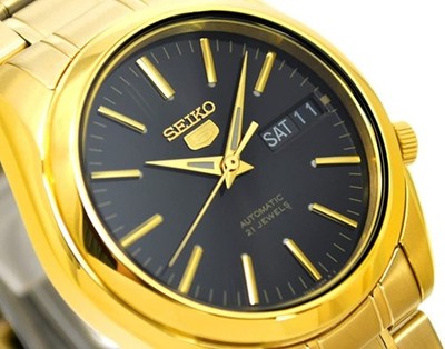 Seiko 5 SNKL50K1 Automatic Men's Watch Black Dial 37mm Analog From