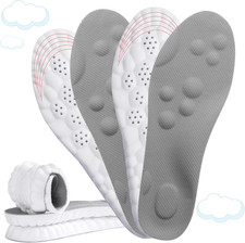2 Pairs 4D Cloud-Like Comfort Soles for Men - Soft Memory Foam Cushioning Insole