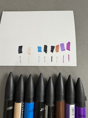 8 Letraset Pantone Tria Markers Three Black plus various colors | eBay
