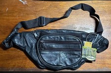 Ashburn Fanny Pack Waist Bag Genuine Leather Hip Bum Bag Travel Pouch Adjust NEW