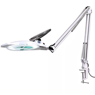 KIRKAS 10X LED Magnifying Lamp with Clamp, 2,200 Lumens Dimmable Super Bright...