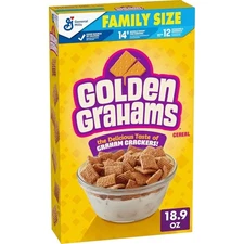 Golden Grahams Breakfast Cereal, Graham Cracker Taste,18.9 oz (Select Pack)