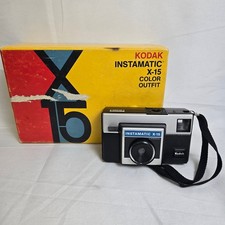 Kodak Instamatic X-15 Color Outfit Camera, Vtg 70s/80s, Untested