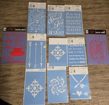 Reusable Stencils for Painting Sayings , Words, Faith, Rustic, Farmhouse Lot