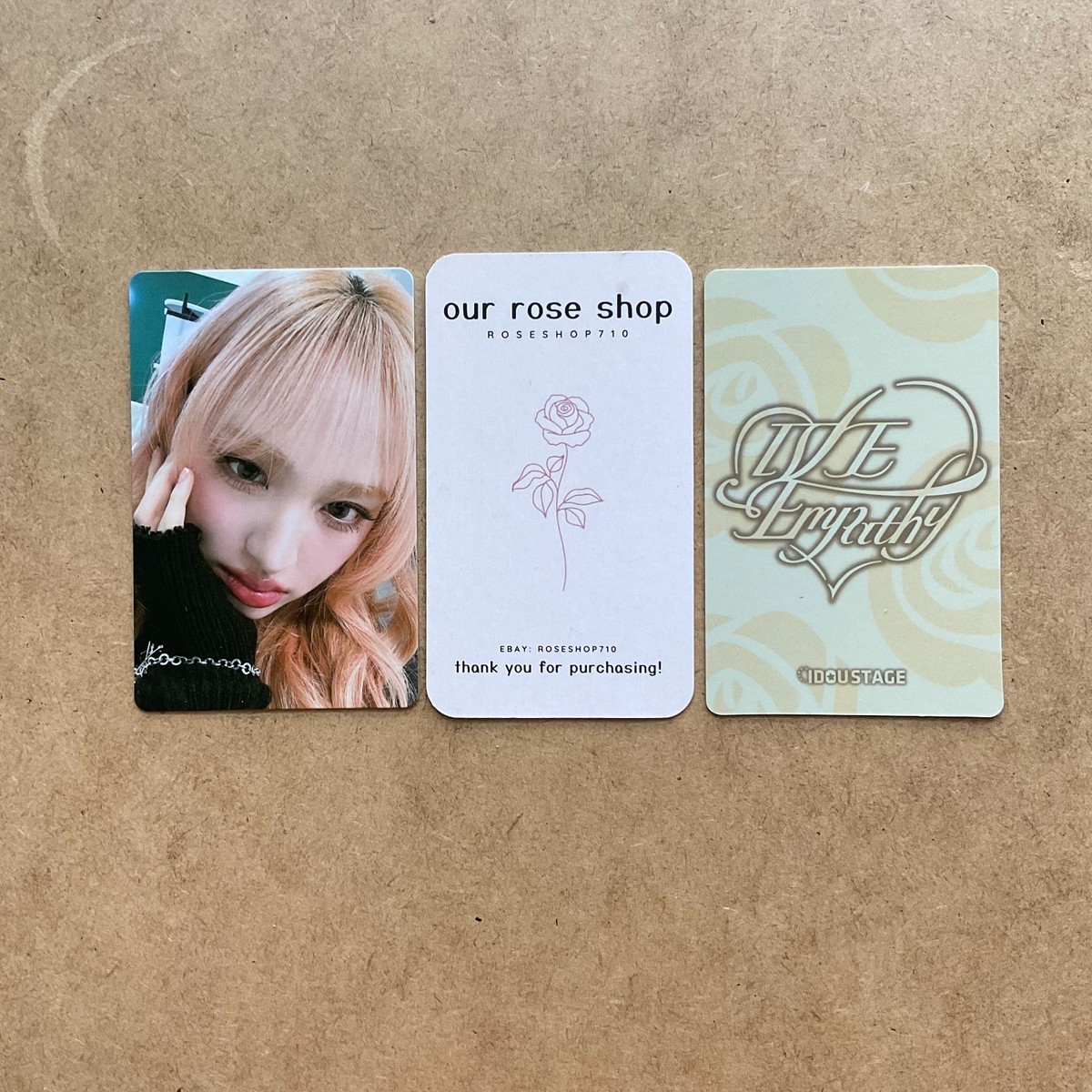IVE EMPATHY idoustage レイ 中華トレカ 10枚 IVE I've Empathy Idoustage China CN Fansign Event Lucky Draw LD