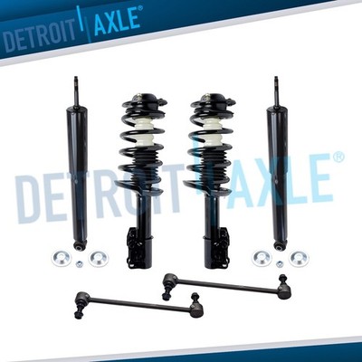 Front Struts Rear Shocks Sway Bars for 2004 2005-08 Chevy Malibu Pontiac G6 Aura