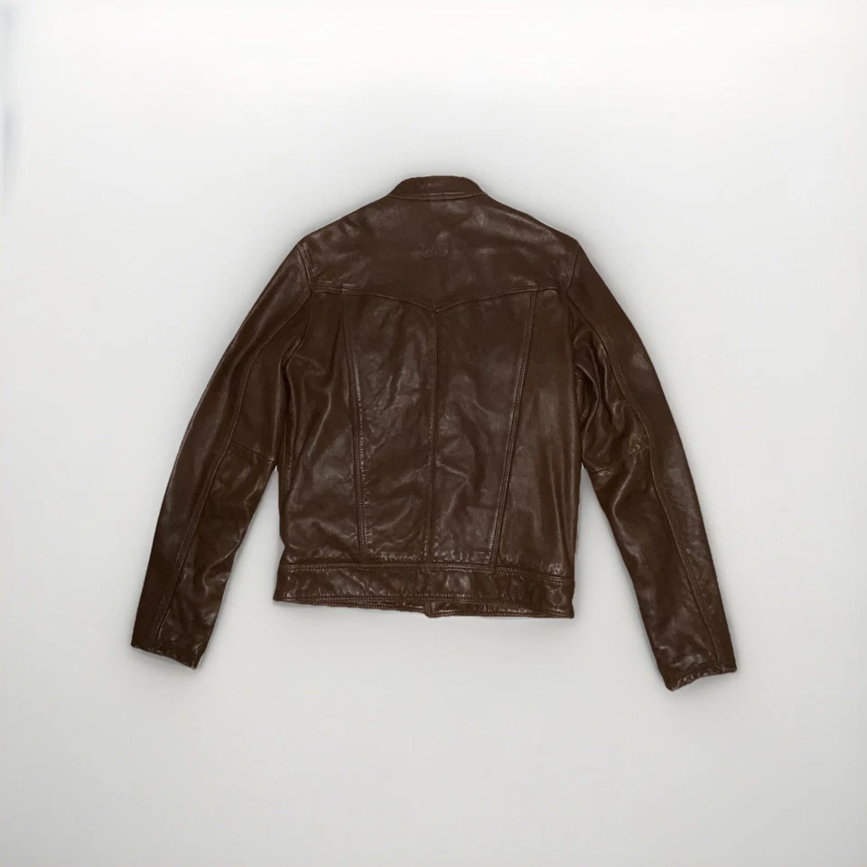 Dolce Gabbana Men’s Agnello-Lamb Leather Jacket RB0009/SE008 Size 50 (M) Brown - Image 2 of 4