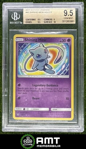 Shining Mew Holo Rare BGS 9.5 2017 Pokemon Shining Legends #40/73 3861
