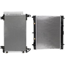 Aluminum Radiator & AC Condenser Cooling Kit For 2007-2015 Toyota Yaris