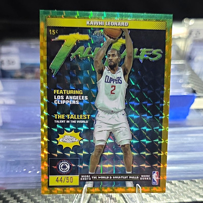 2025-26 Topps Chrome Tall Tales Kawhi Leonard TT-8 Gold Geo 44/50 Clippers