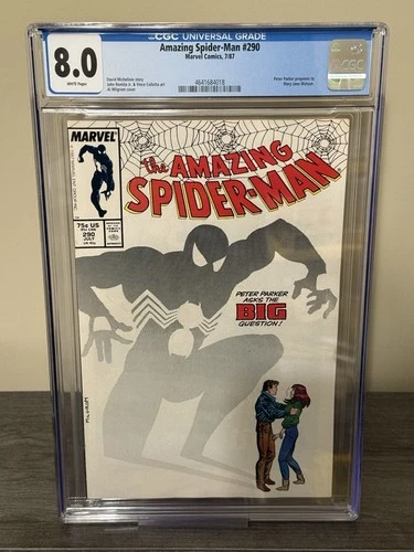 Amazing Spider-Man #290 CGC 8.0 White Pgs (Marvel 1987) Peter Proposes To MJ