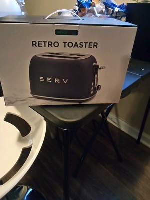 Two toast toaster color blue & Silver. $25.00 Shipping Included.