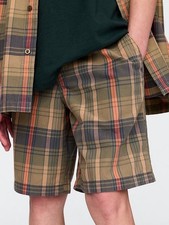 O Neill Boys Plaid Shorts Size 26 Casual Flat Front Surf Style