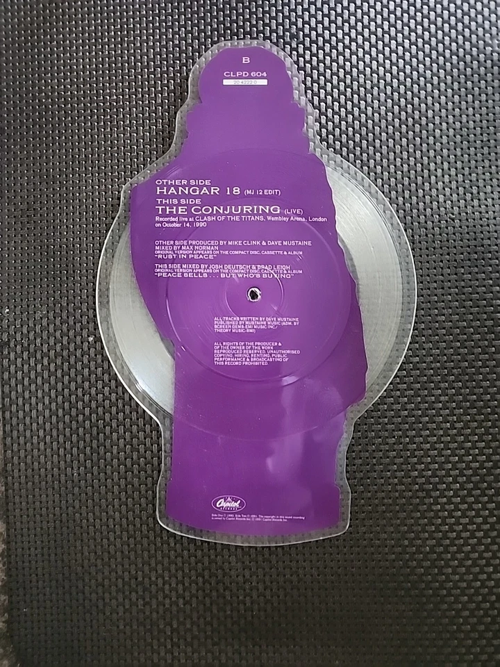 Megadeth – Hangar 18 7" Picture Vinyl 1991 1st Pressing Foto 3 de 4