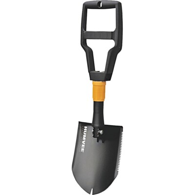 Humvee Folding Shovel, with Nail Puller and Sawtooth, black