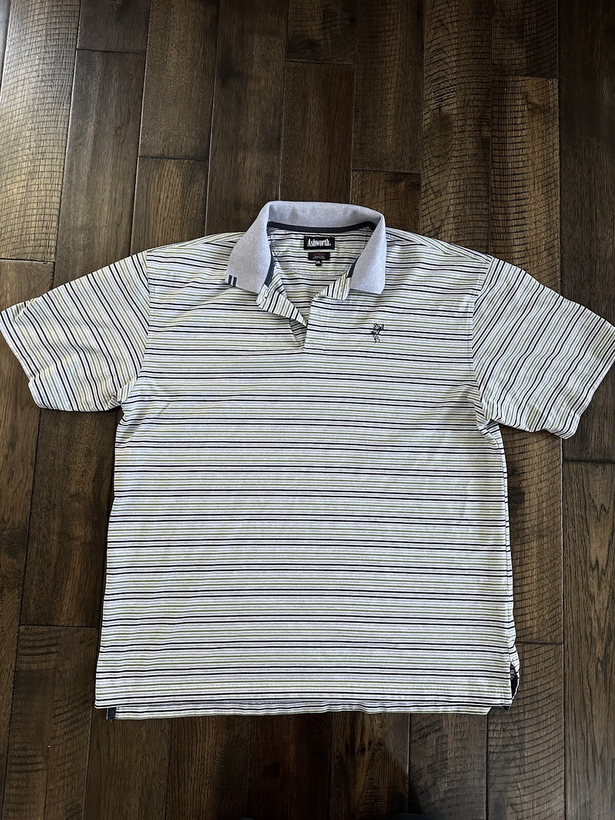 Vintage Ashworth Mens Golf Polo Shirt Size XXL White … Gem