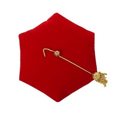 Graduation Doctoral Tam Velvet Graduation Doctorate Cap with Gold Bullion Tas...