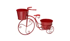 Glitzhome Bicycle Plant Stand - Red