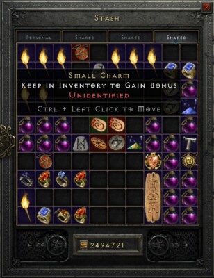 Unidentified Annihilus Small Charm -- Unid Anni -- Diablo 2 Resurrected PC SC